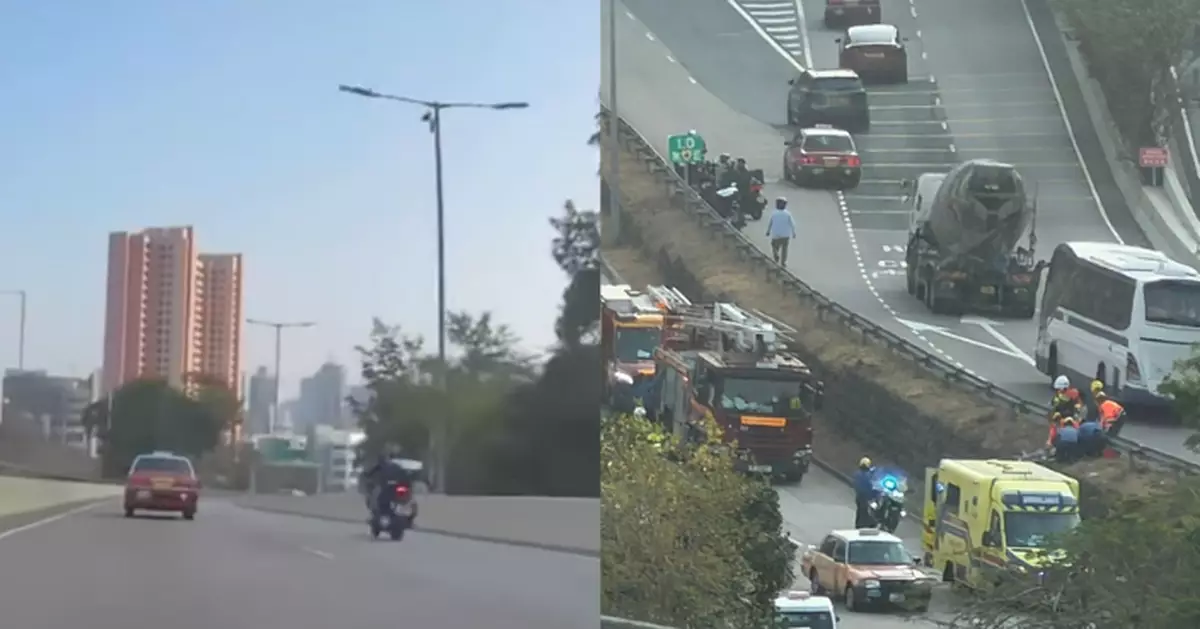 東區走廊電單車男司機疑遭飛鳥擊中 失控撞欄送院後證實死亡