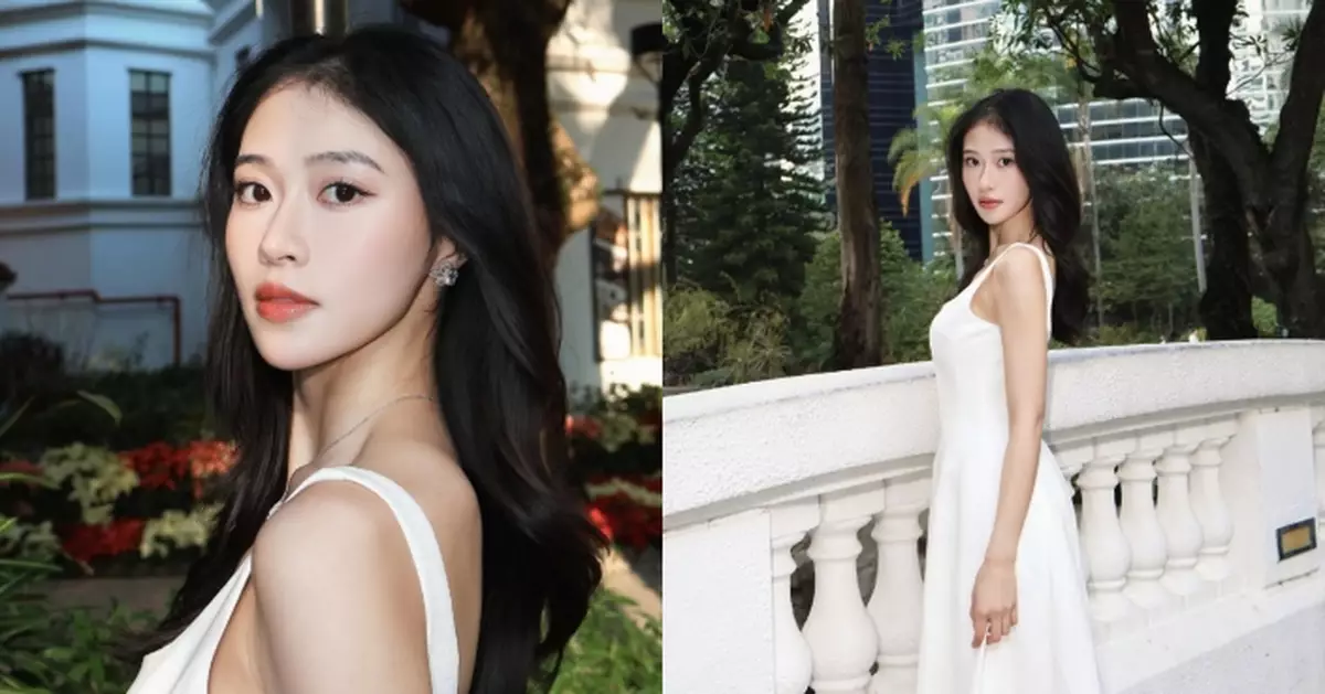 前港姐冠軍倪樂琳白裙Look仙氣爆棚 網民激讚：鬼火咁靚！