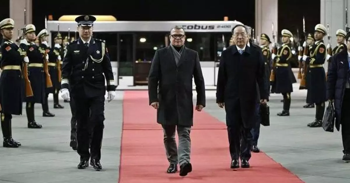 芬蘭總理奧爾波繼續訪華行程 稍後將分別與習近平及李強會面