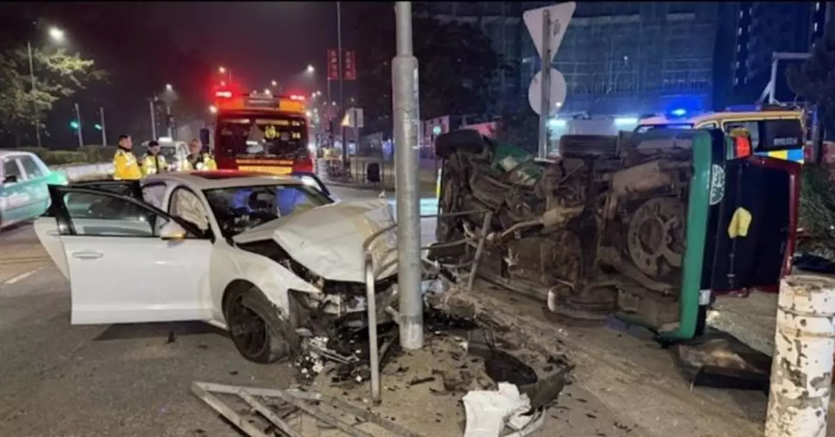 錦田私家車猛撼的士釀3傷　女乘客昏迷送院不治