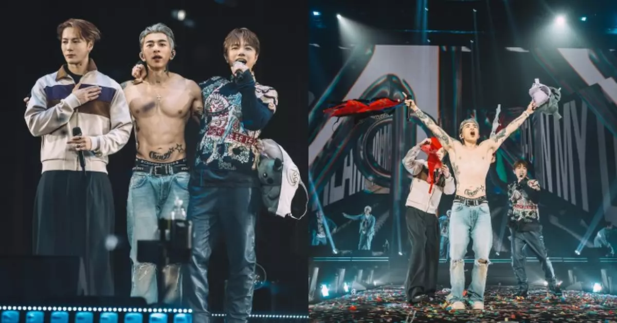 Tyson Yoshi澳門騷尾場驚喜三連擊 孖王嘉爾張敬軒「分Bra同味」 三大男神破天荒合體