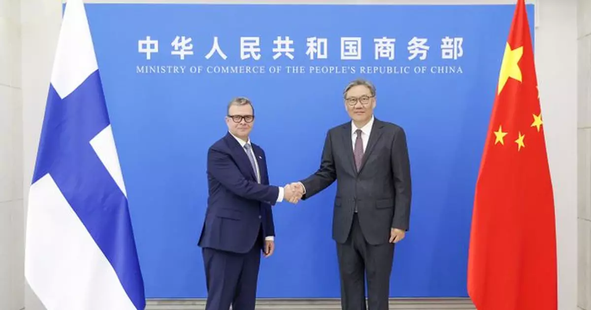 王文濤與芬蘭總理奧爾波 出席中芬創新企業合作委員會會議