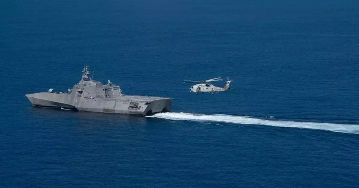 美軍瀕海戰鬥艦抵柬埔寨雲壤，距中國056A護衛艦僅300米