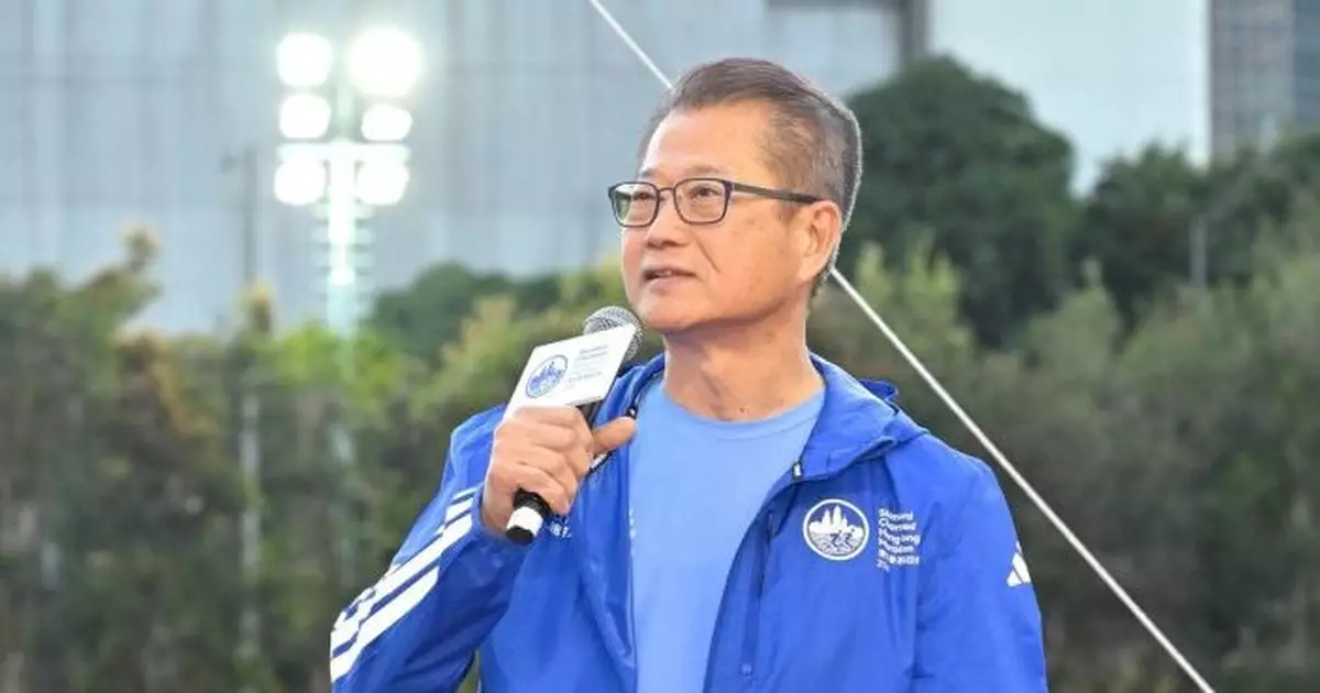 陳茂波以跑步喻人生 要了解自己為目標而堅持到底