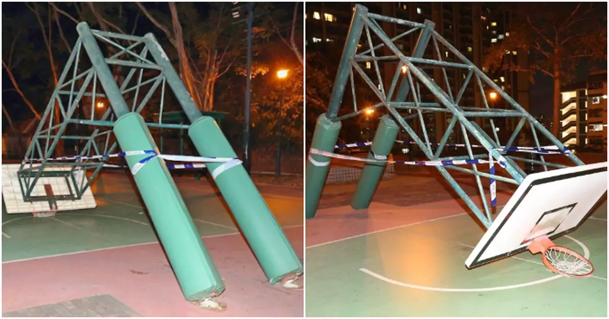 土瓜灣靠背壟道遊樂場籃球架倒塌　擊中20歲青年頭傷送院