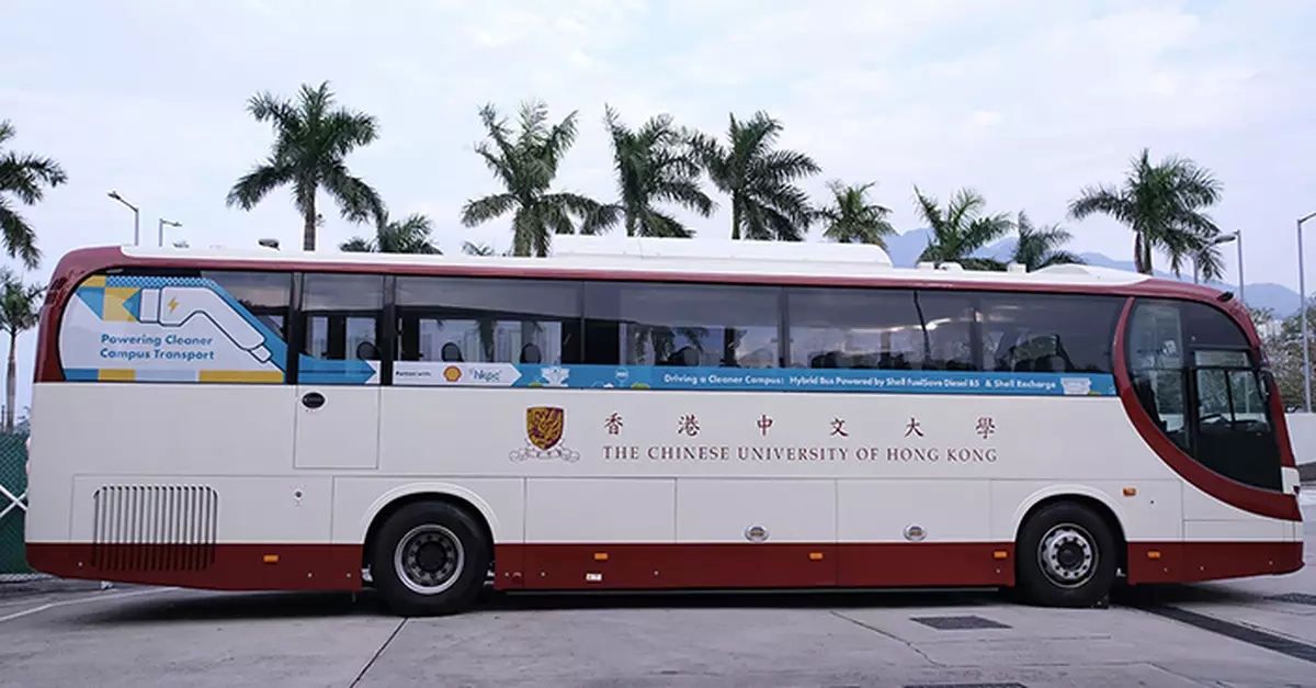 中大首設Shell電動校巴快充站　混能巴士同日啟動邁向零碳校園