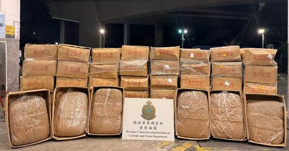 海關流浮山搗破兩非法煙草倉　檢逾值3200萬元未完稅煙草