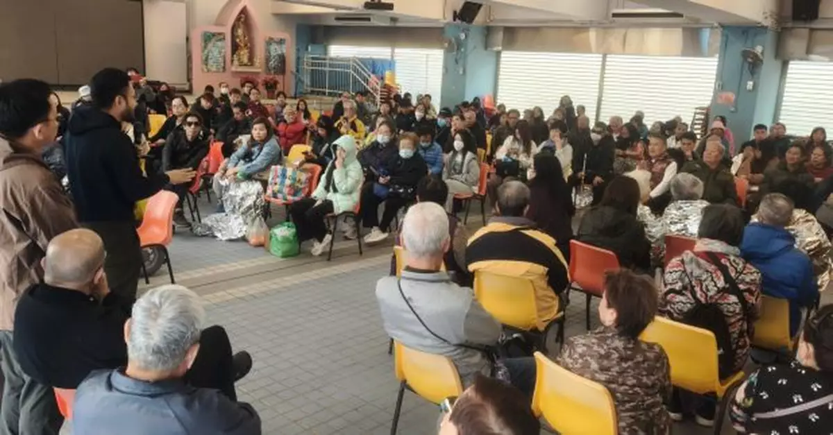 深水埗民政處等續為石硤尾邨火警受影響居民提供協助