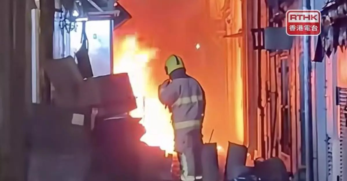 旺角煙廠街後巷火警並傳出爆炸聲　未收到受傷報告