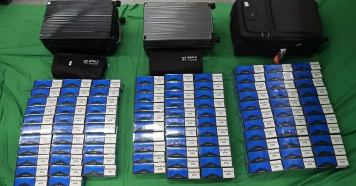 男旅客機場入境被檢約45000支未完稅香煙　判囚5個月