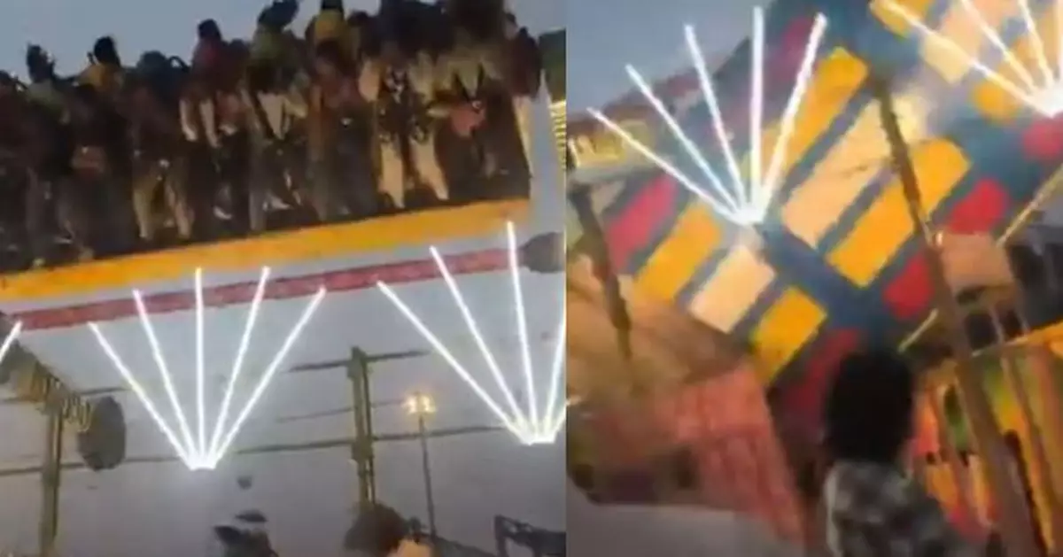 印度遊樂設施載26人「突斷裂墜地」釀13傷 1即將退休警員救人殉職