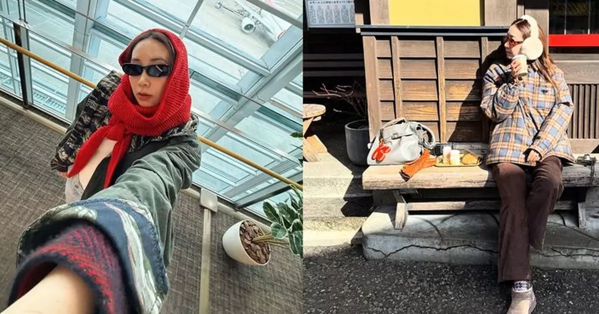 「餅碎」吳雨霏遊日浸溫泉梳乎嘆世界 Kary分享旅行照連環晒玉背