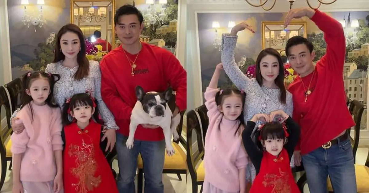 賈曉晨一家四口拜年意外曝光複式豪宅 宮廷裝潢極具氣派