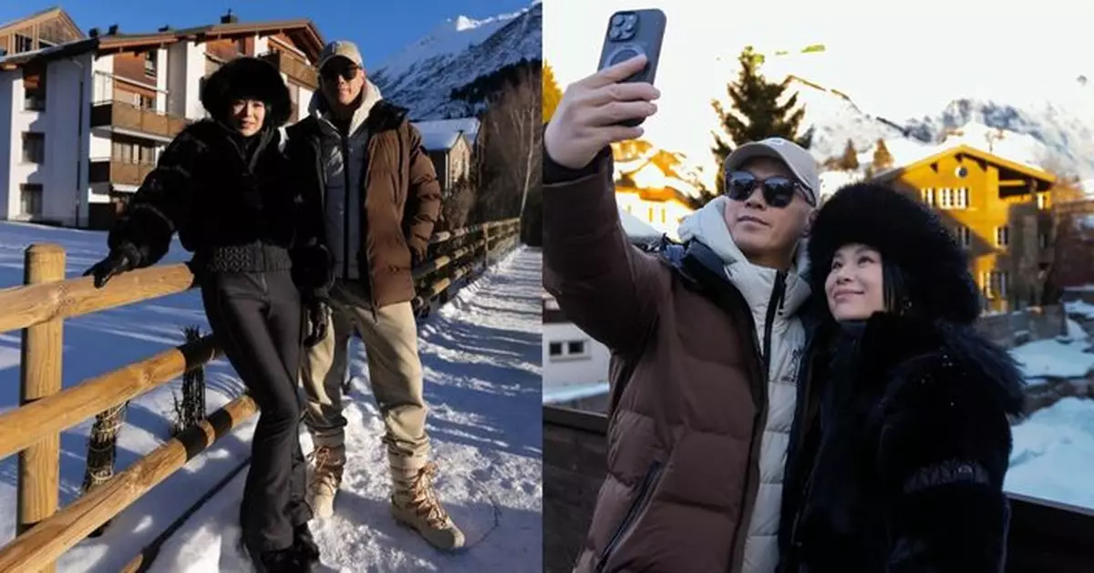 胡杏兒撇甩囝囝 孖老公瑞士滑雪放閃