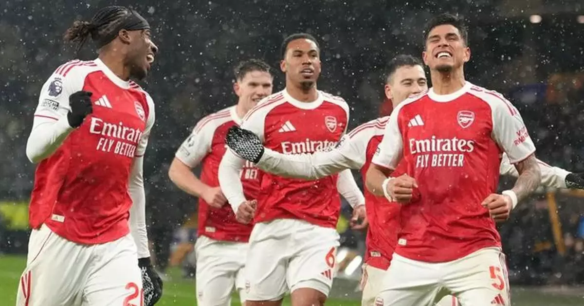 英超阿仙奴被狼隊迫和2:2