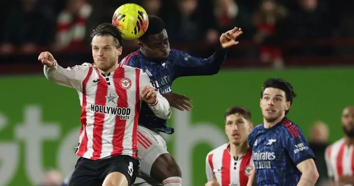 英超阿仙奴作客被賓福特逼和1:1