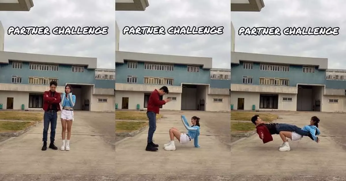 游嘉欣吳偉豪大玩Partner Challenge 成功變身「人肉搖搖板」超犀利