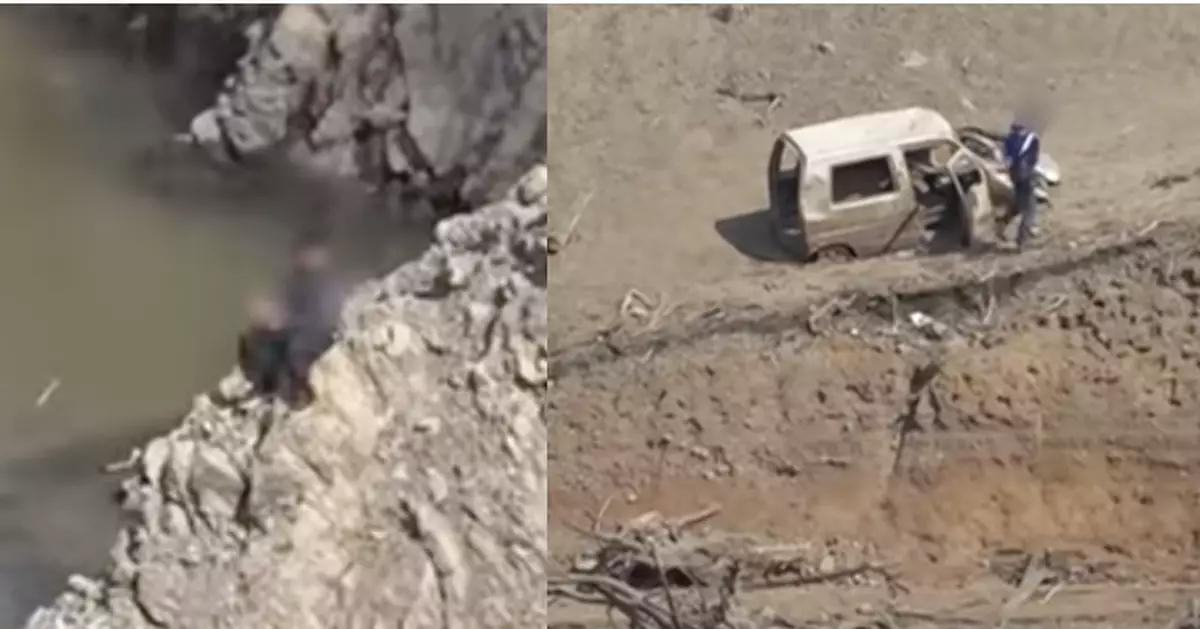 日本乾旱水庫水位大跌 40年古村遺跡重現引爆打卡亂象 官方急籲勿靠近