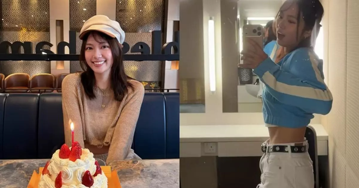 游嘉欣操弗迎26歲 着小背心狂晒腹肌