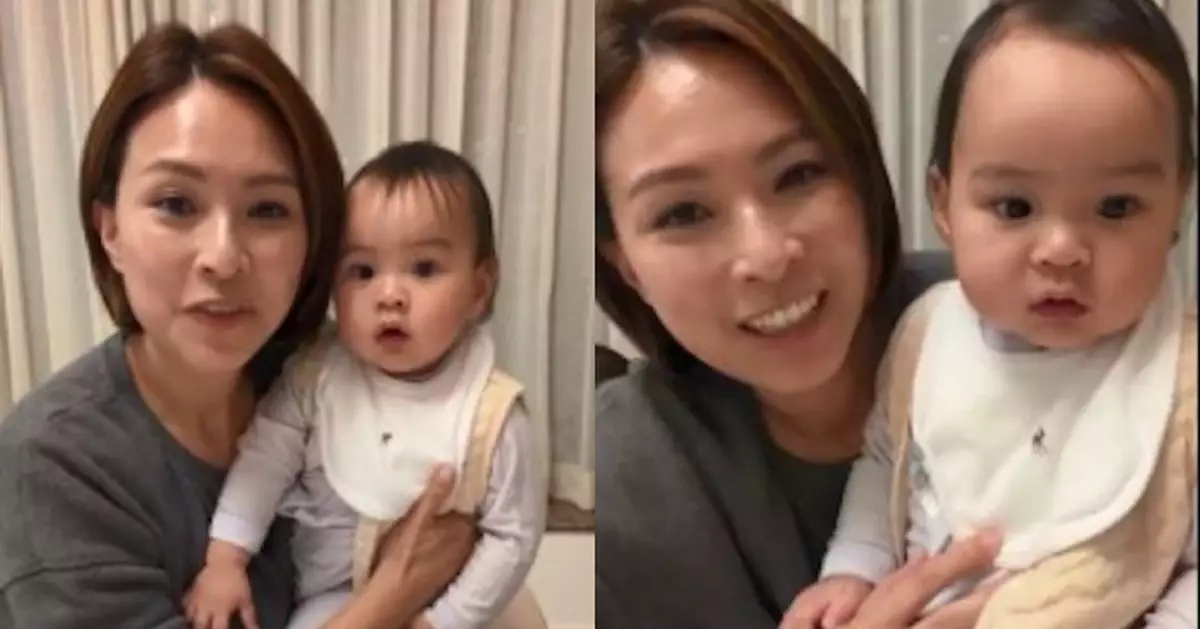 44歲朱慧敏直播晒仔女 2歲囡奶音講Hello 網民齊讚好家教