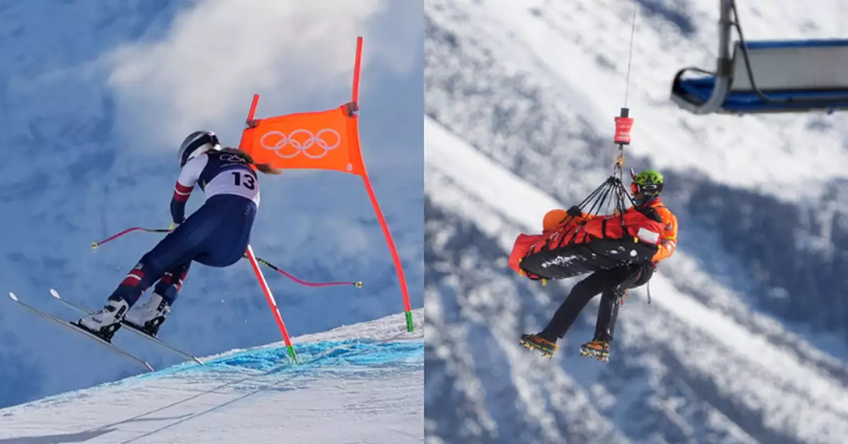 美滑雪名將沃恩 冬奧會高山滑雪女子滑降賽疑頭部受傷送院