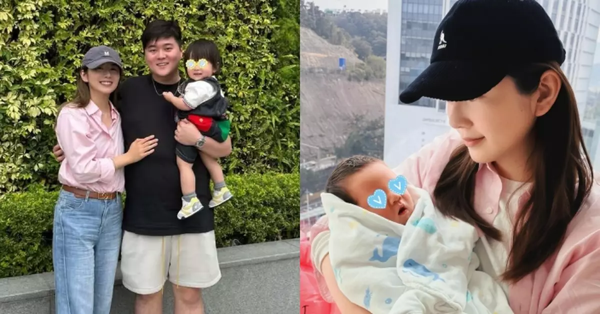 陳嘉慧終於卸貨！晒溫馨合照宣布第二胎囝囝平安出世