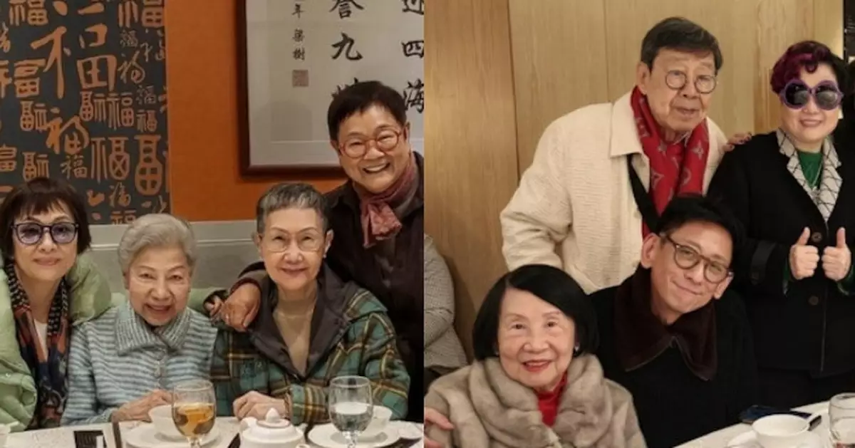 羅蘭同場團年飯 各自分坐零交流