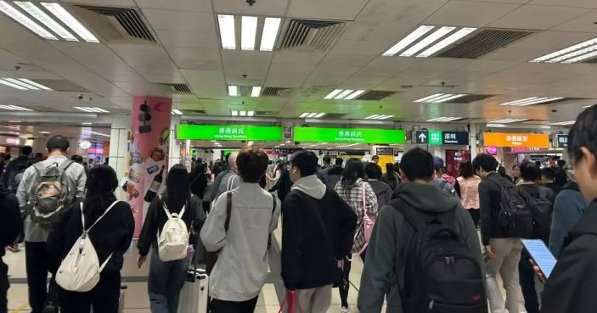 入境處：截至下午4時　逾58萬人次出入境本港