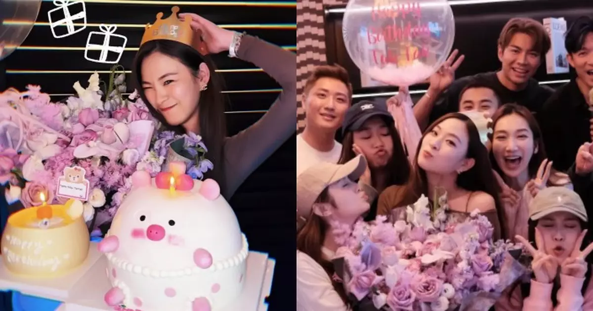 TVB上位小花陳懿德28歲生日派對 緋聞男友羅天宇低調現身「洩蜜」