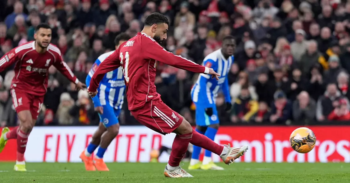 利物浦三球淨勝白禮頓　晉級英格蘭足總盃第五圈