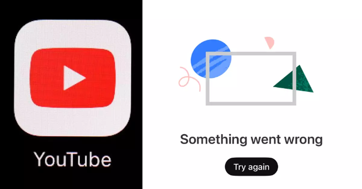 YouTube疑全球大規模故障   部份用戶無法顯示首頁