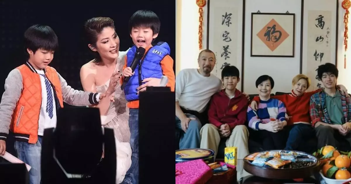 陳慧琳兩子近照罕有曝光 「蝦餃仔」劉昇180cm身高撞樣宋仲基