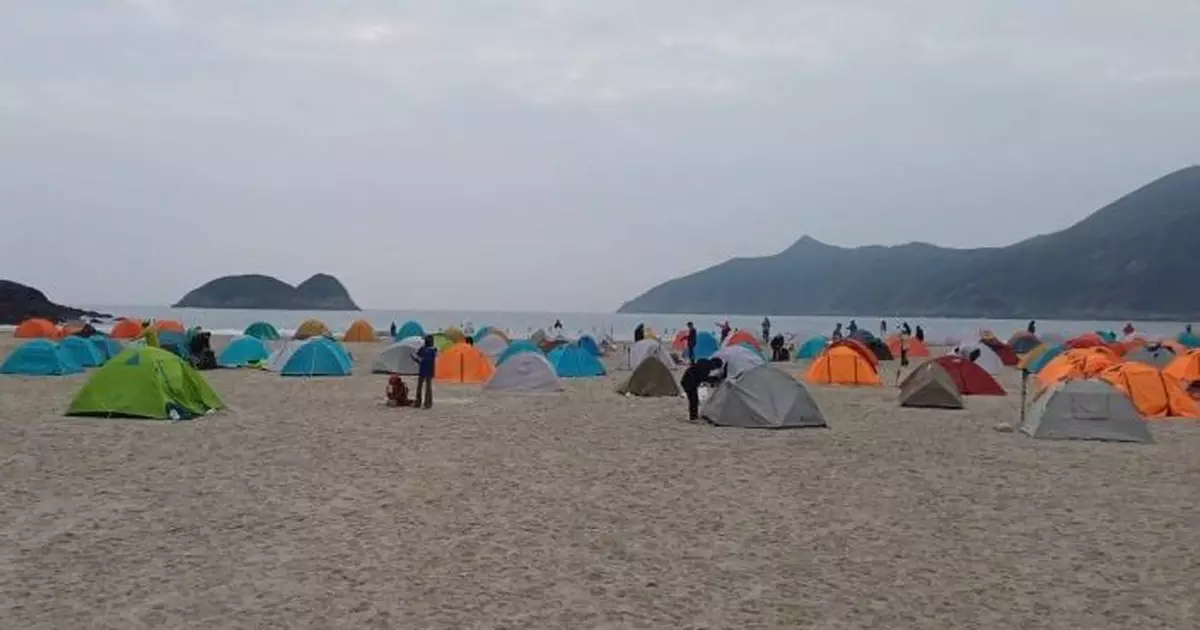 漁護署巡查鹹田灣等露營地點 錄20宗執法個案涉亂拋垃圾非法生火等