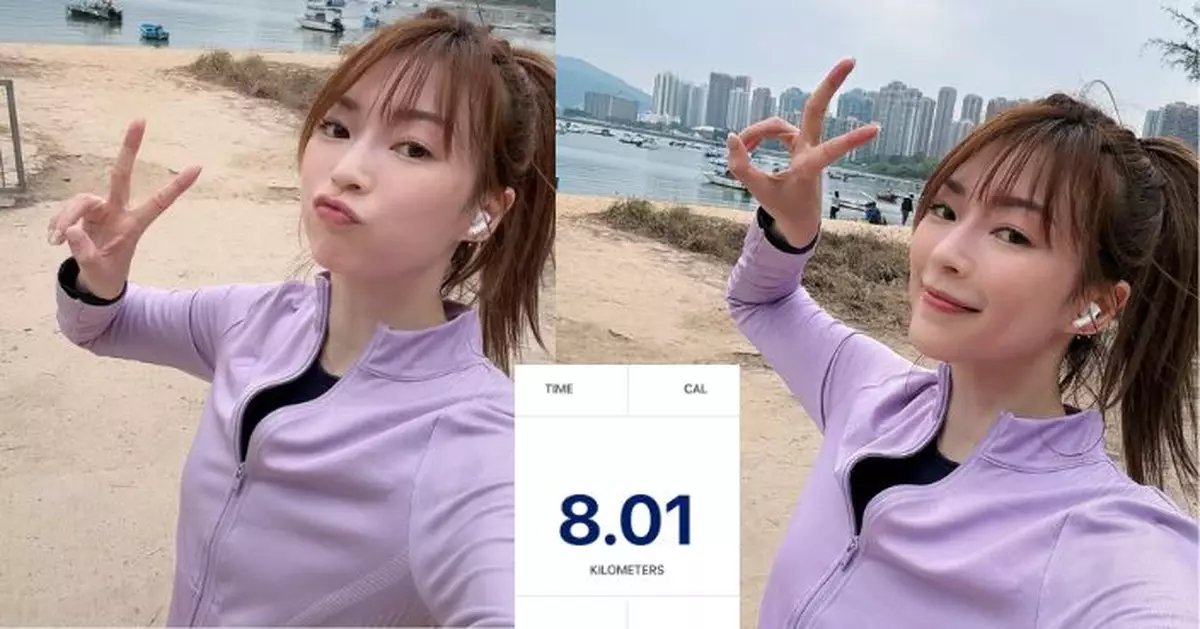 連詩雅年初三跑足8K好意頭 為過年食糕「找數」：希望今年發發發