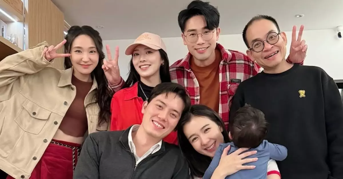 「後生仔」元老馮盈盈陸浩明麥明詩相聚過年 盛勁為一家三口招呼客人氣氛歡樂