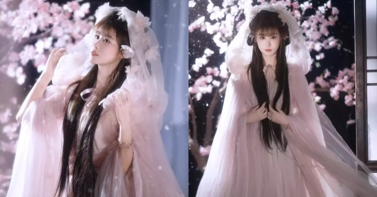 古佩玲晒靚相賀新春 淡紫色古裝上陣仙氣滿瀉