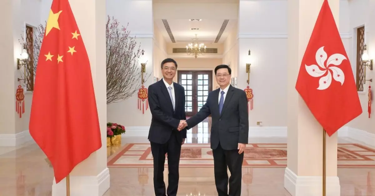 李家超與廣西壯族自治區黨委書記陳剛會面 冀港桂兩地在創科深入交流