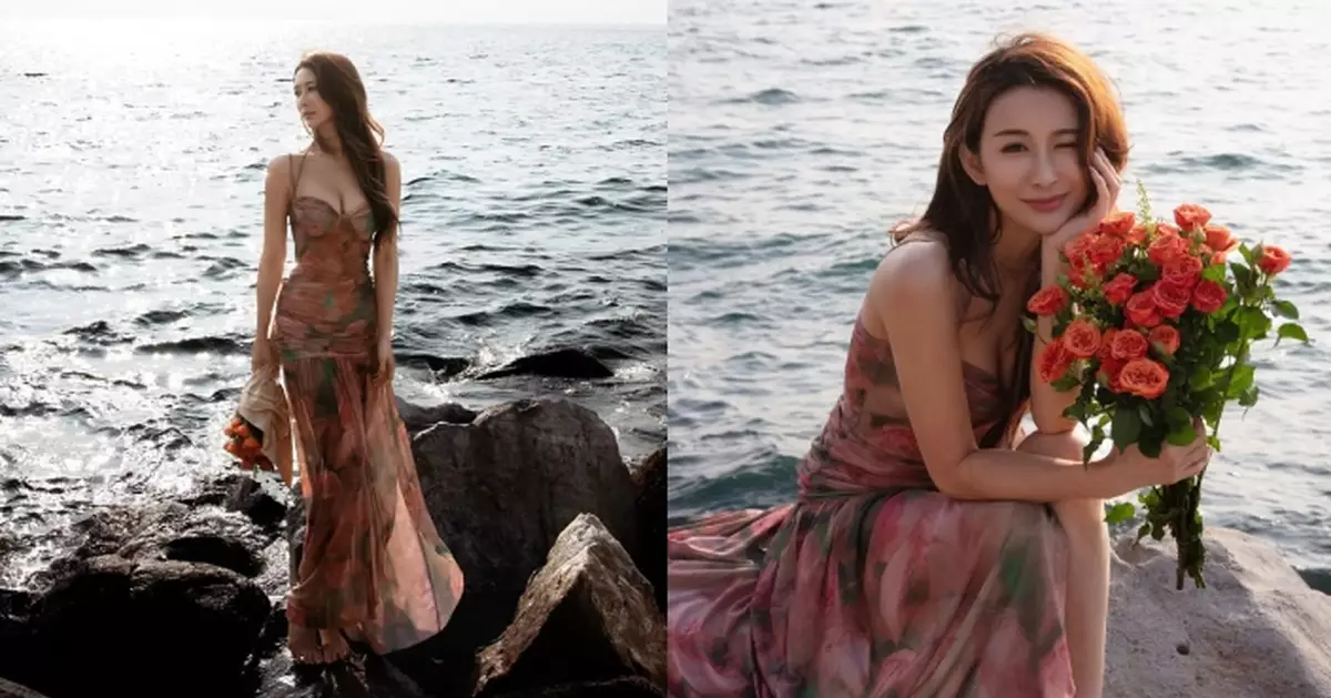 前港姐黃婉恩低胸吊帶裙晒傲人身材 網民睇到心心眼：靚到不得了！