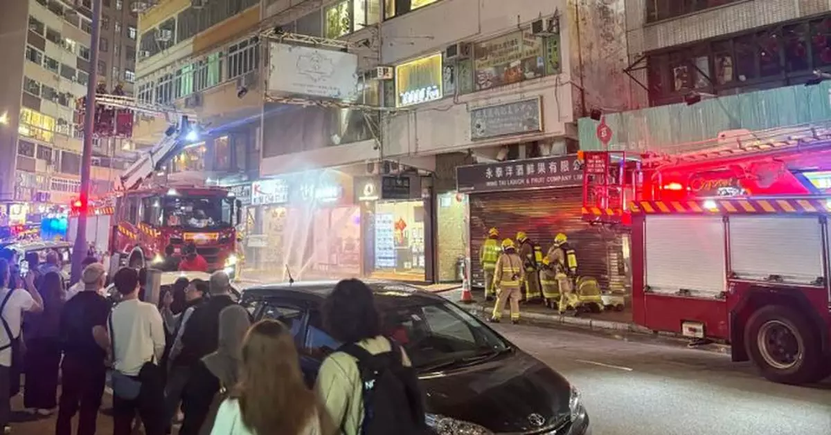 金巴利道樓上婚紗店失火 1人傷清醒送院