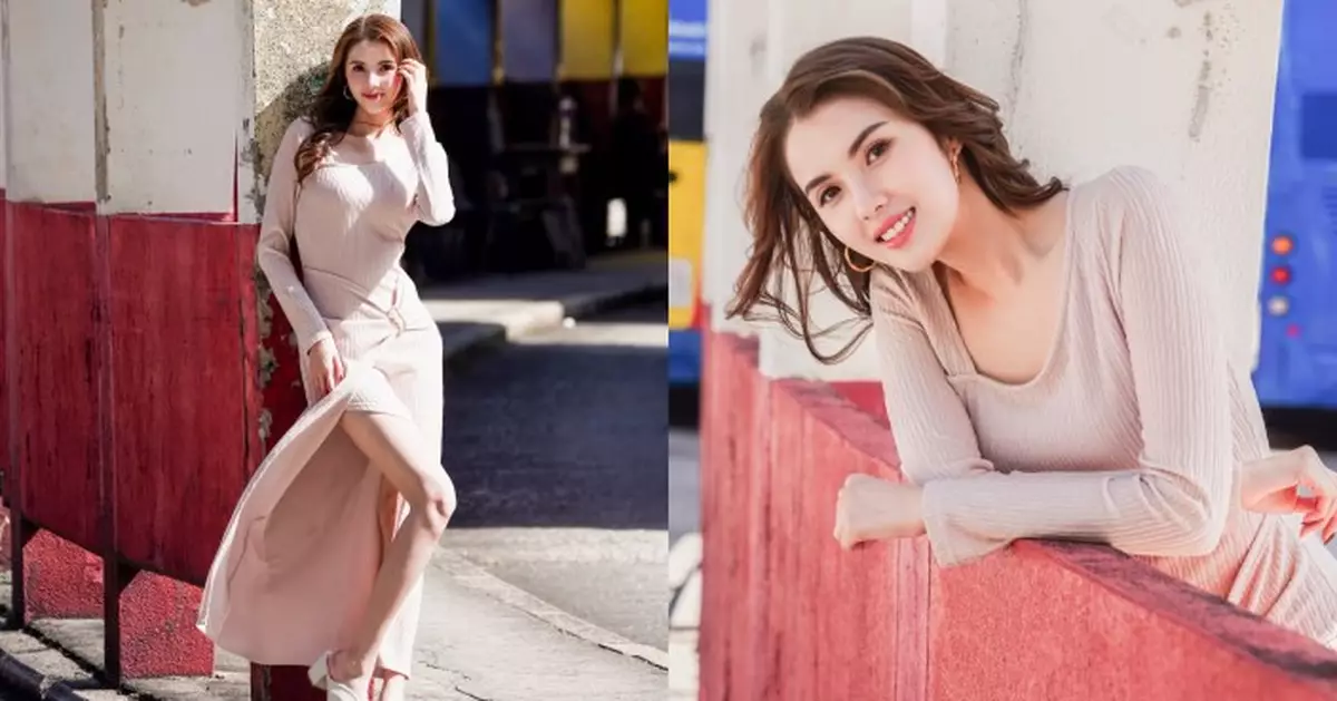 「東張女神」鄧凱文貼靚相大晒誘人葫蘆身材 超強比例惹網民羨慕