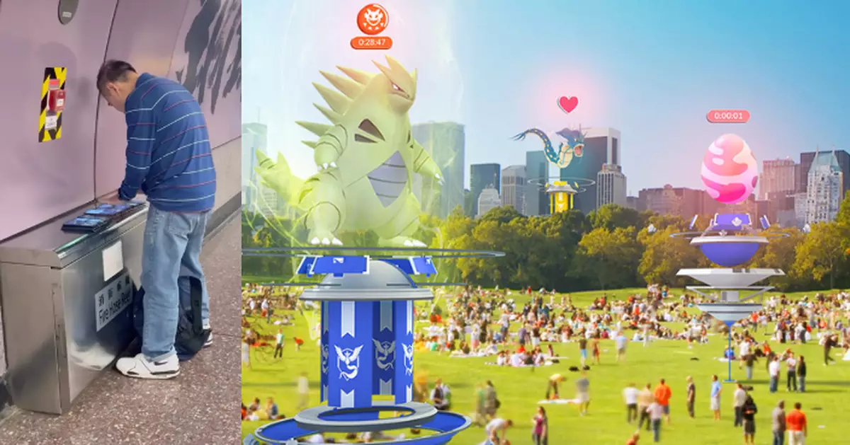 銅鑼灣站大叔八部手機一字排開忘我狂撳玩1遊戲 網民欣賞：感受到熱愛