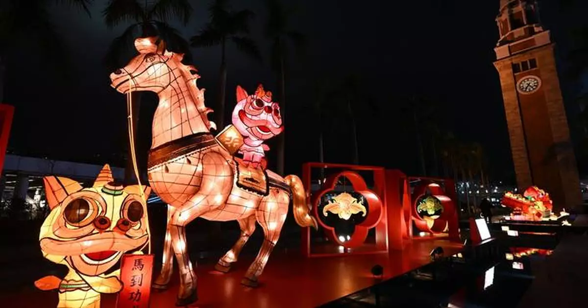 丙午年春節綵燈展文化中心露天廣場舉行 資深紮作師傅製作花燈及綵燈