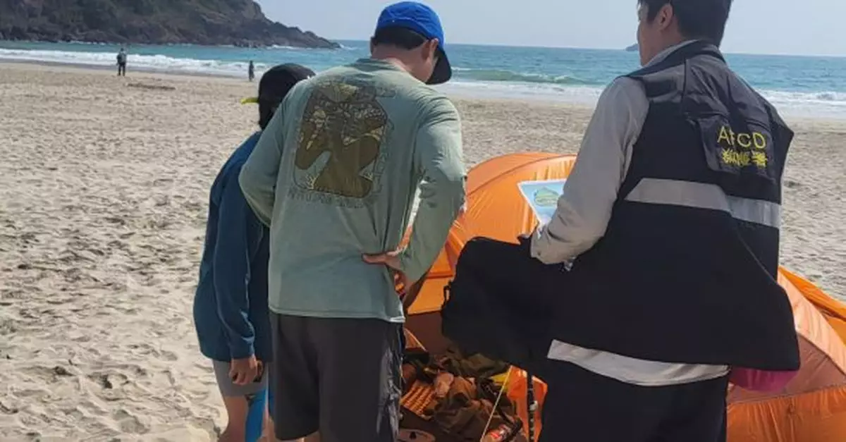 漁護署：鹹田灣及西灣帳篷數目比平日多但整體情況可控