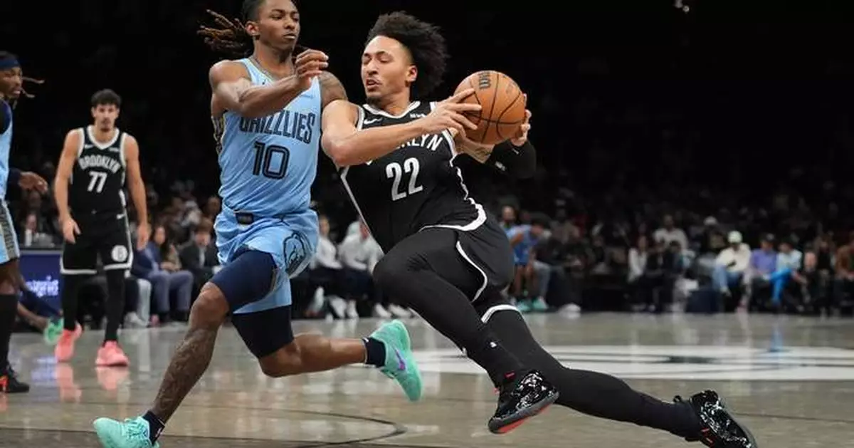 NBA籃網126比115擊退殘陣灰熊 Day'Ron Sharpe領軍奪兩連勝