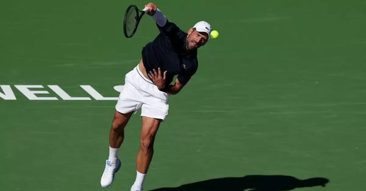 祖高域自2017年以來首次晉級印第安韋爾斯網球賽16強