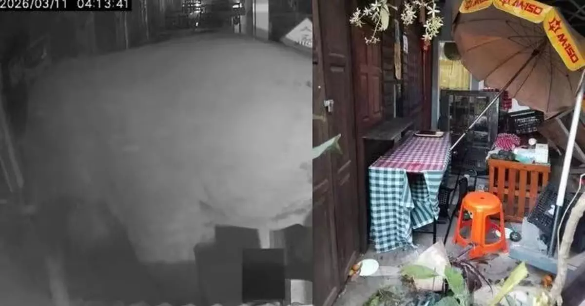 泰米芝蓮推介餐廳現「不速之客」 野象凌晨闖入翻找水果撞毀貨架