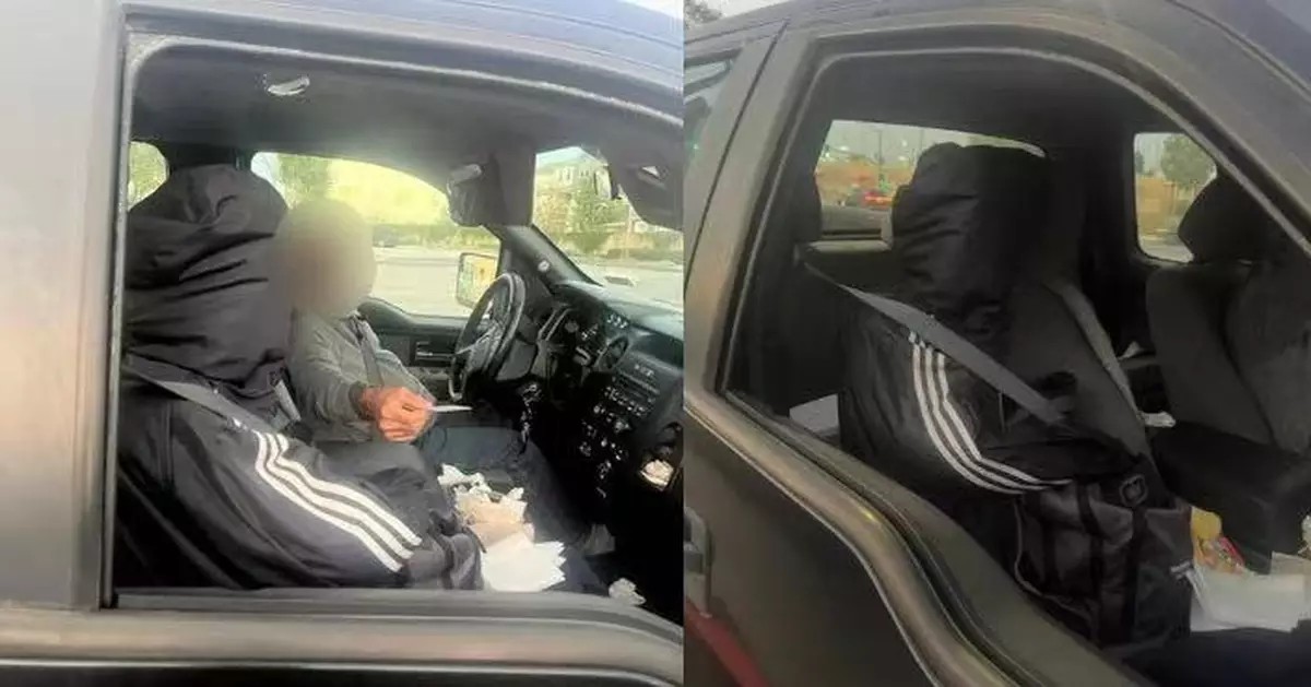 為闖高乘載車道出奇招 美司機副駕放外套綁安全帶扮乘客遭警方識破