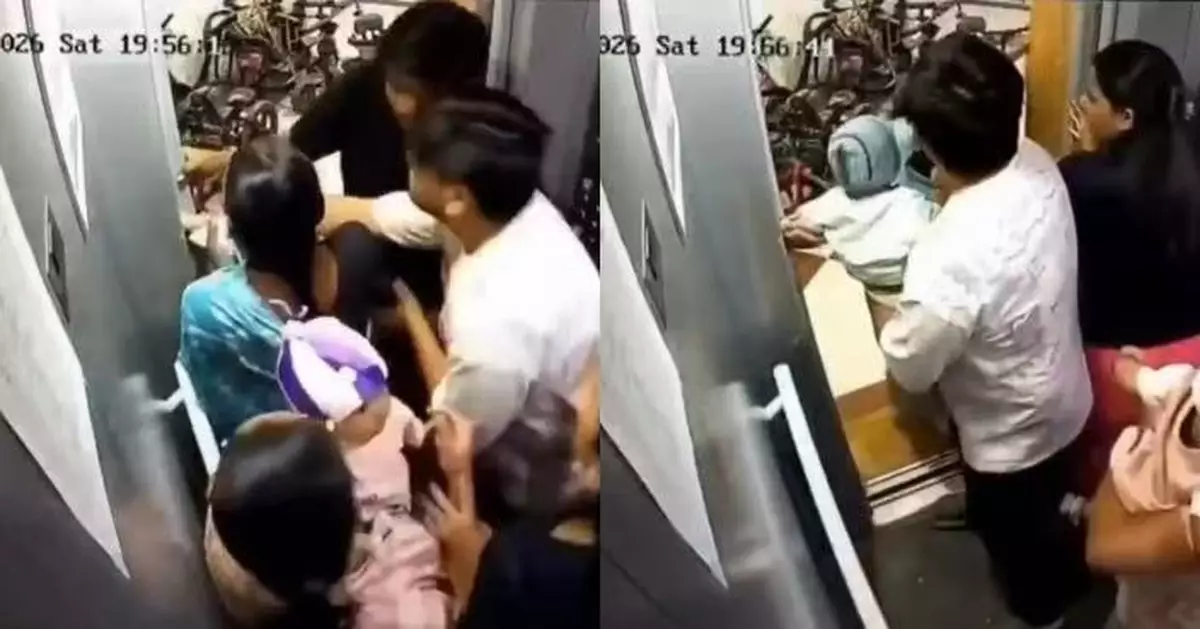 印度1個月大女嬰手卡電梯門縫 多名住戶目擊急施援手救出幸無大礙