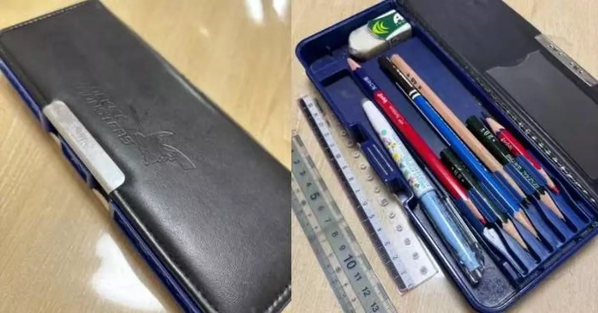 日男童鉛筆盒水壺雨傘用足6年外觀仍似全新 媽媽曬兒惜物習慣惹家長羨慕