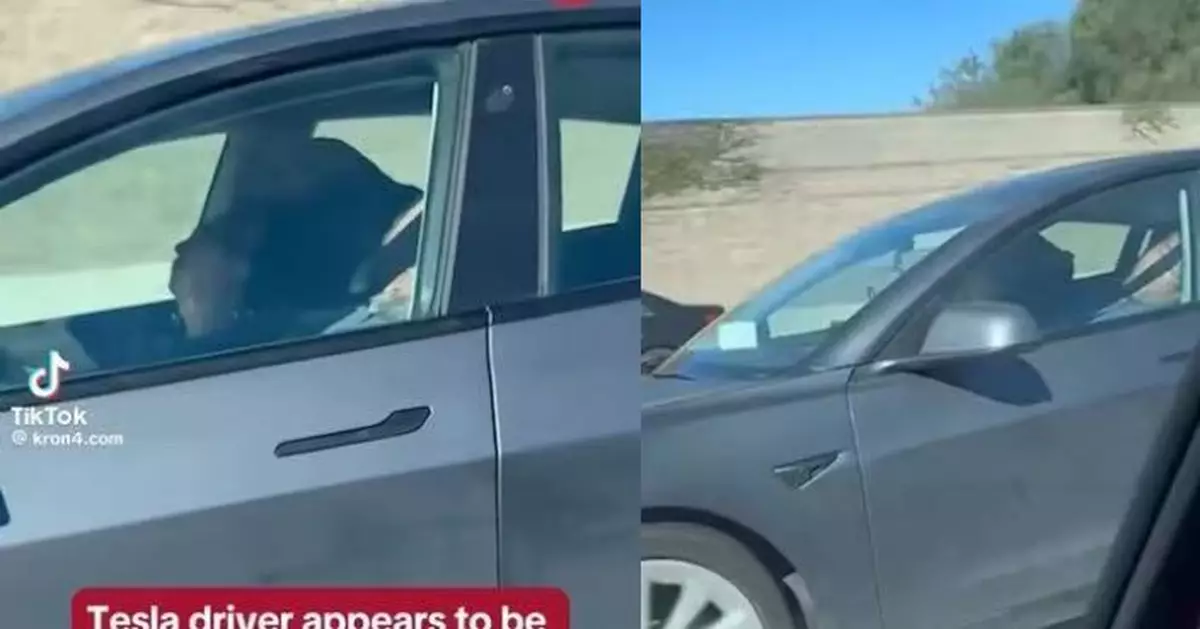 加州特斯拉司機疑開自動駕駛模式 與乘客齊齊歪頭熟睡惹議